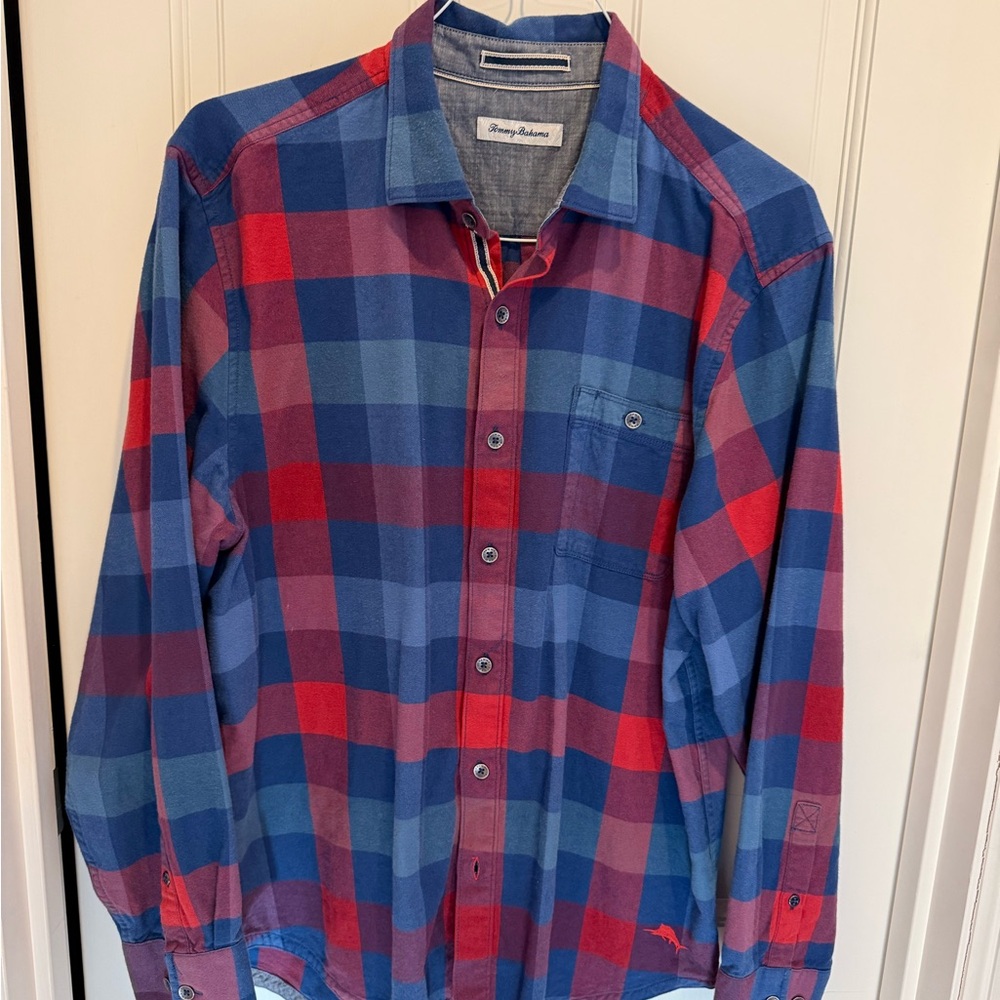 Tommy Bahama Men's Vibrant Plaid Shirt